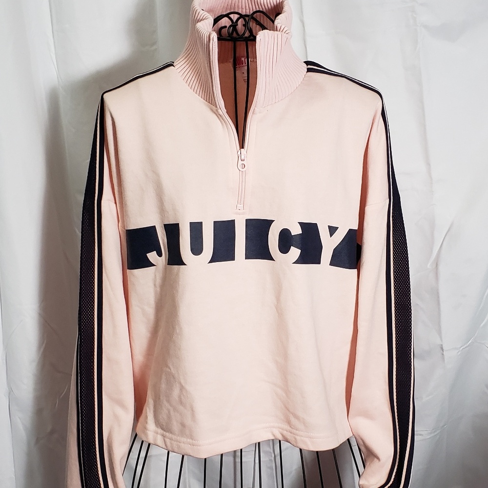 Juicy Couture Racer Terry Pullover NWT
